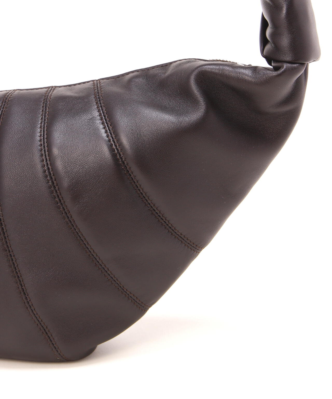 LEMAIRE / SOFT NAPPA LEATHER PEARLS MEDIUM CROISSANT BAG