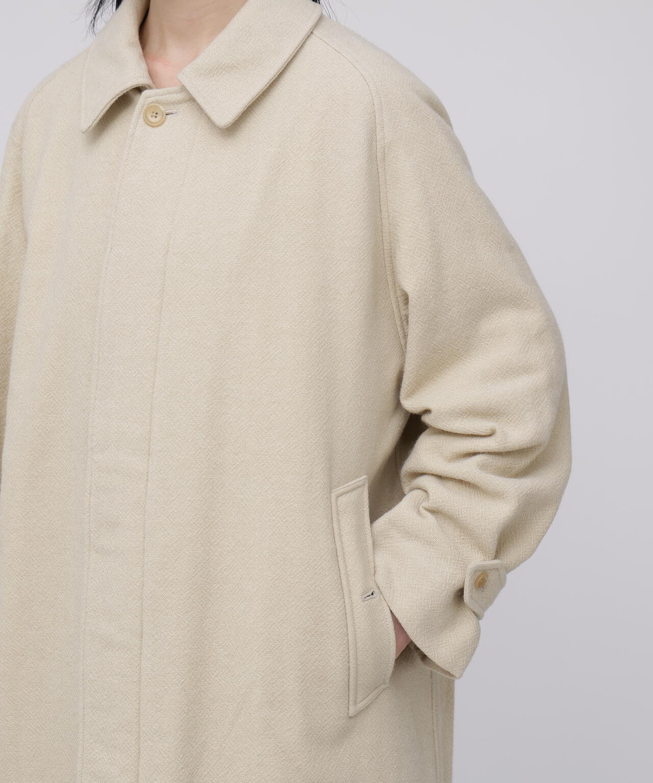 blurhms / CLASSIC WOOL BALMACAAN COAT