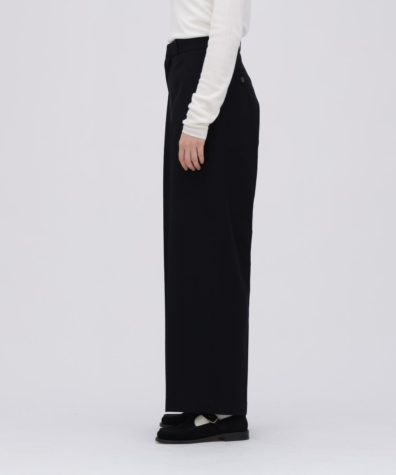 blurhms / WOOL GABARDINE TROUSERS