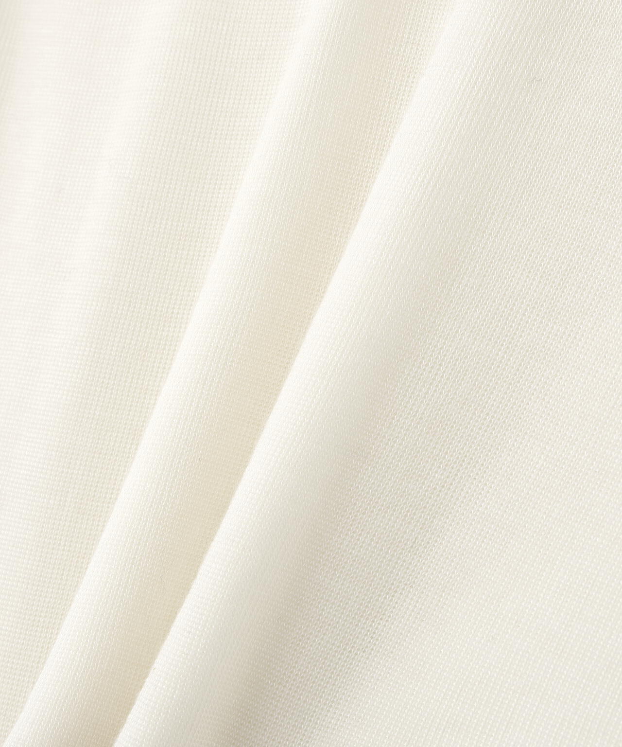 ATON / TENCEL SILK CIRCULER RIB CREW&CREW LAYERED