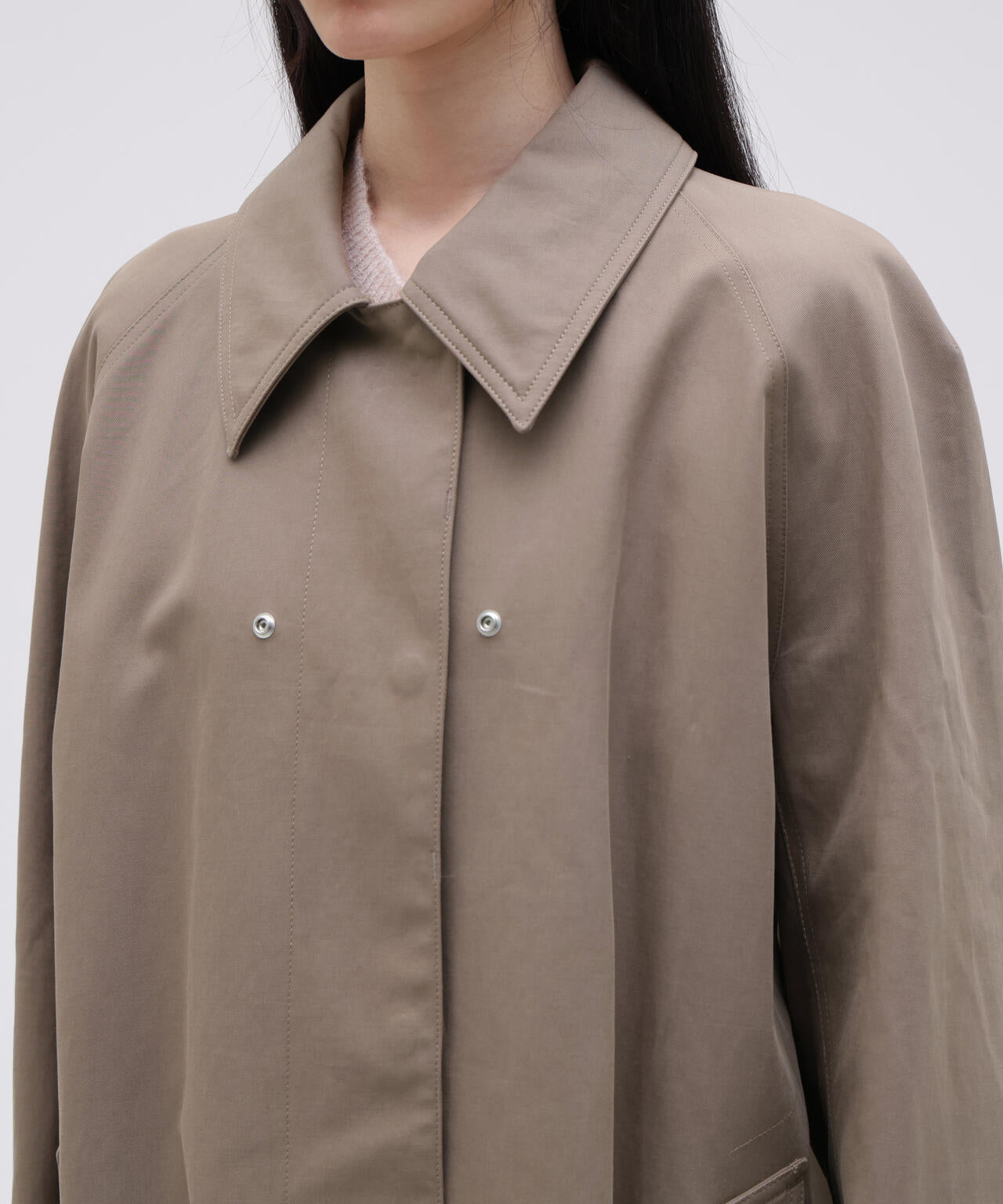 STUDIO NICHOLSON / VINTAGE TWILL WR DETACHABLE CAPE PARKA