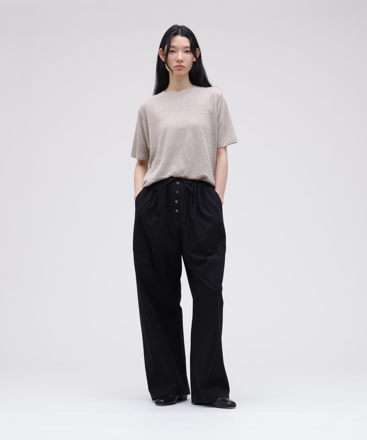 STUDIO NICHOLSON / TYPEWRITER COTTON DRAW CORD PANT