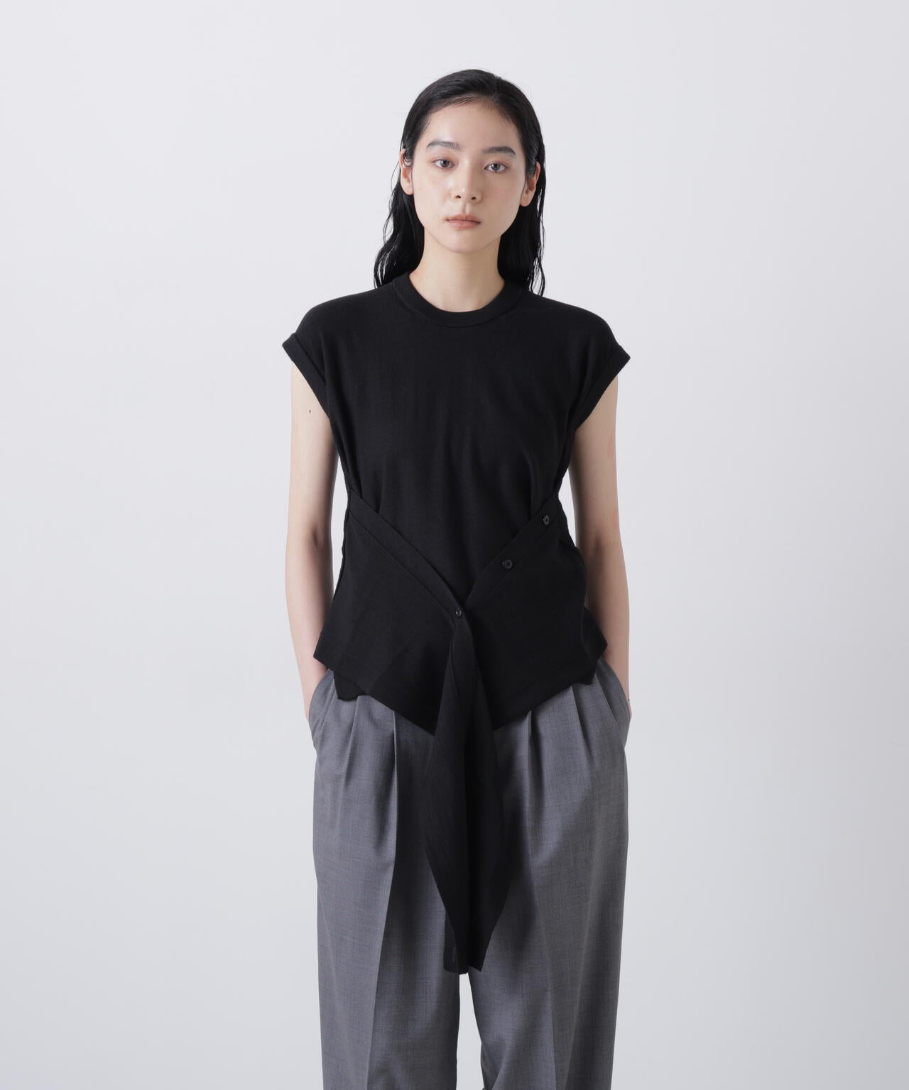 LEMAIRE / SLEEVELESS BUTTONED TOP