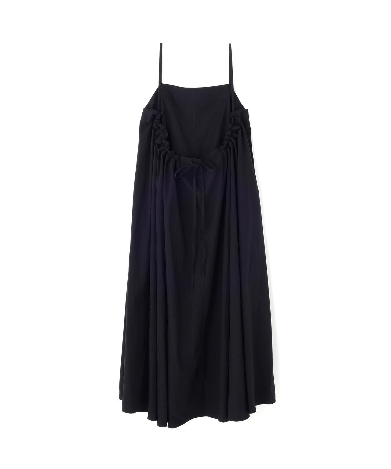 STUDIO NICHOLSON / TYPEWRITER COTTON GATHERED BACK DRESS(PETITE FIT)