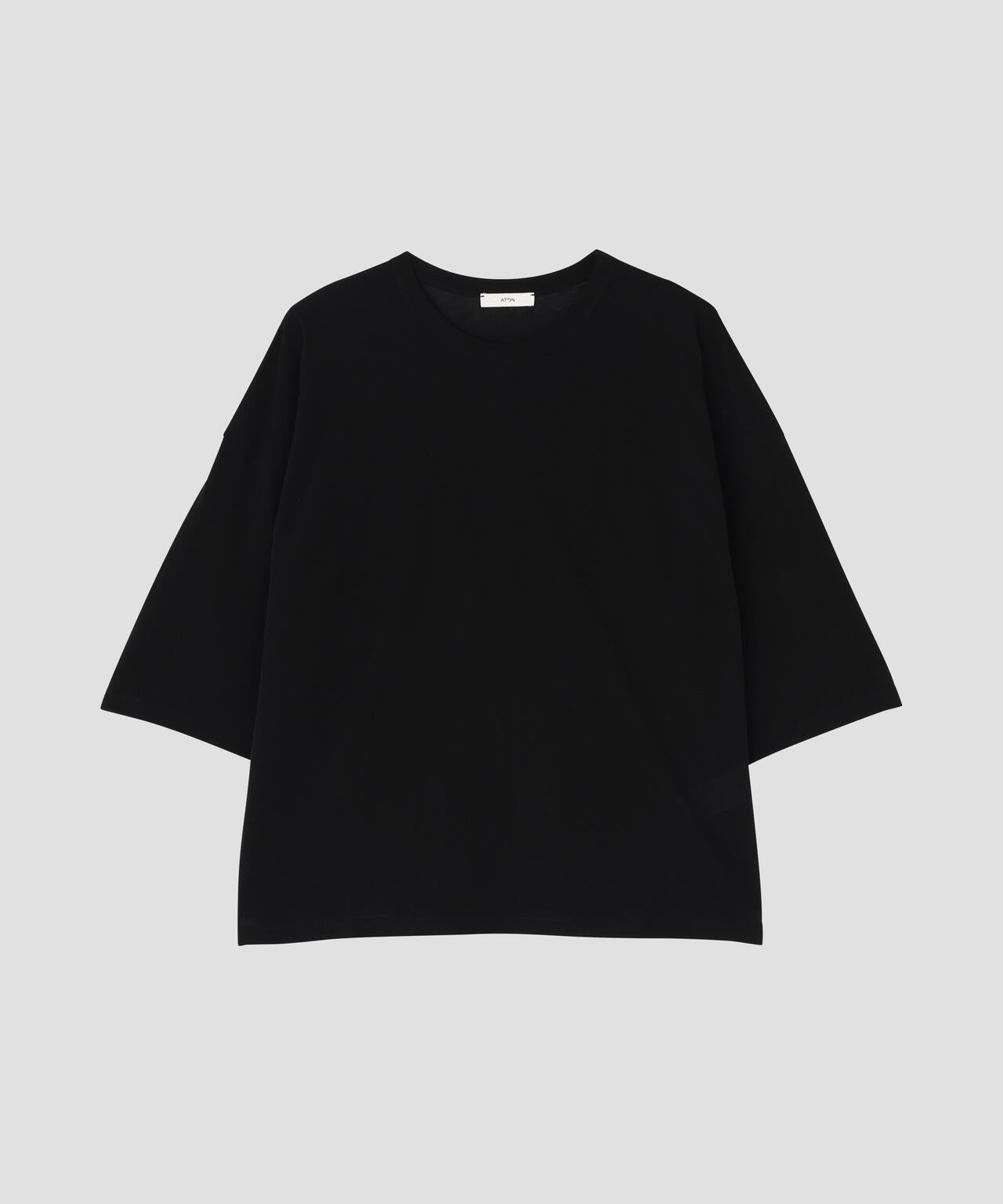 ATON / SHRINK FRESCA JERSEY WIDE SLEEVE T-SHIRT