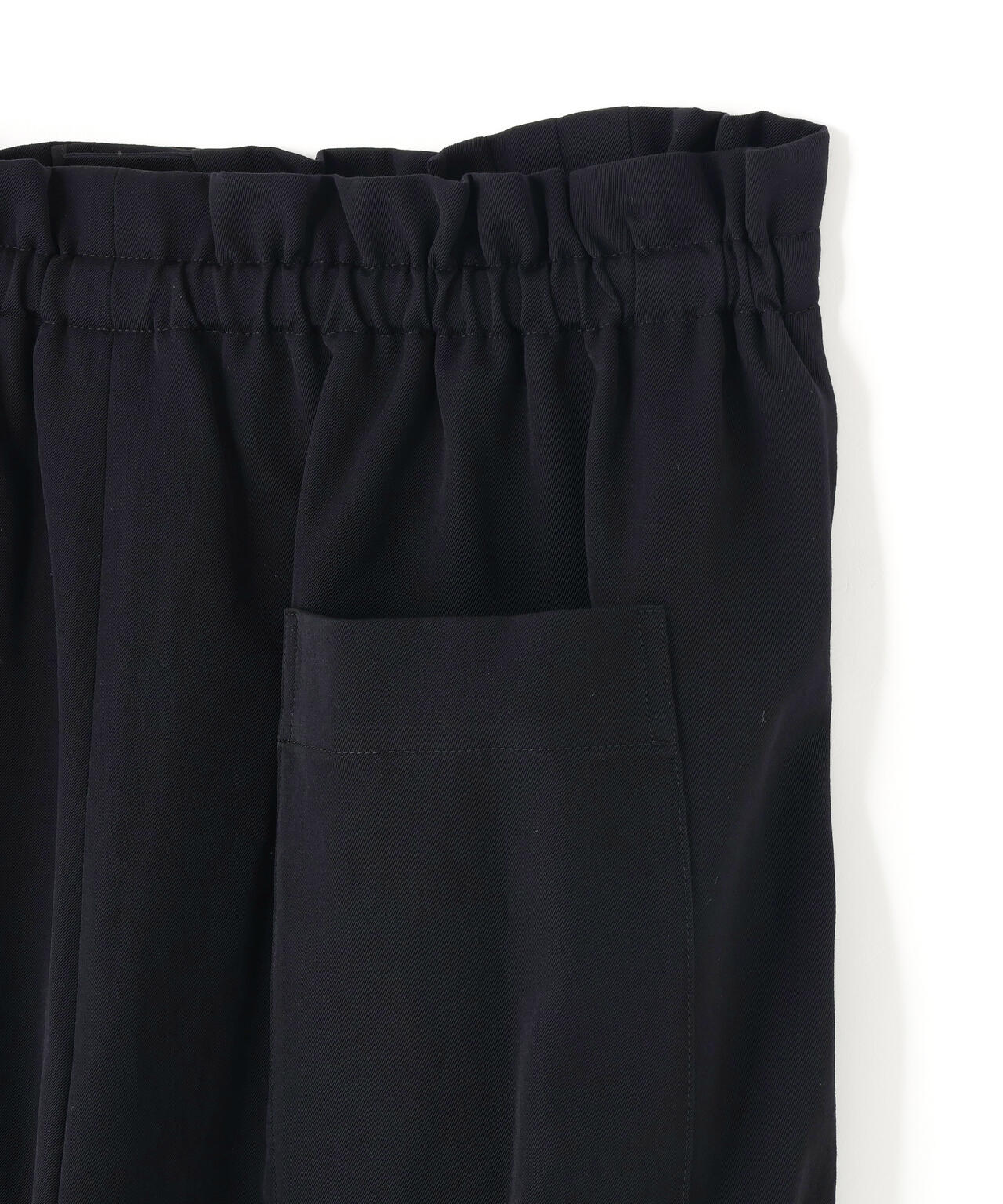 ATON / WOOL GABARDINE WIDE TAPERED PANTS WOMEN