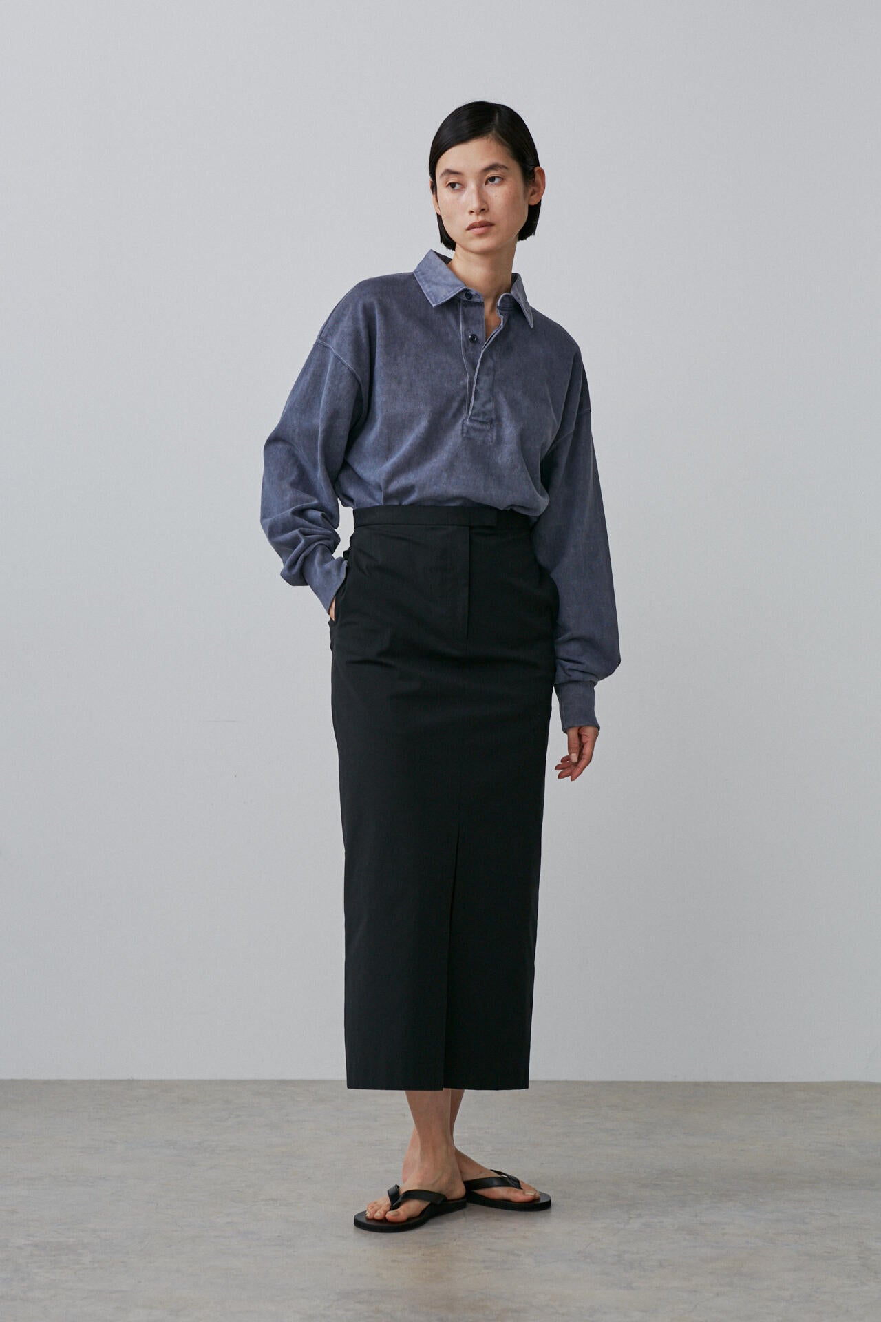 YLEVE / COTTON NYLON STRETCH WEATHER SKIRT