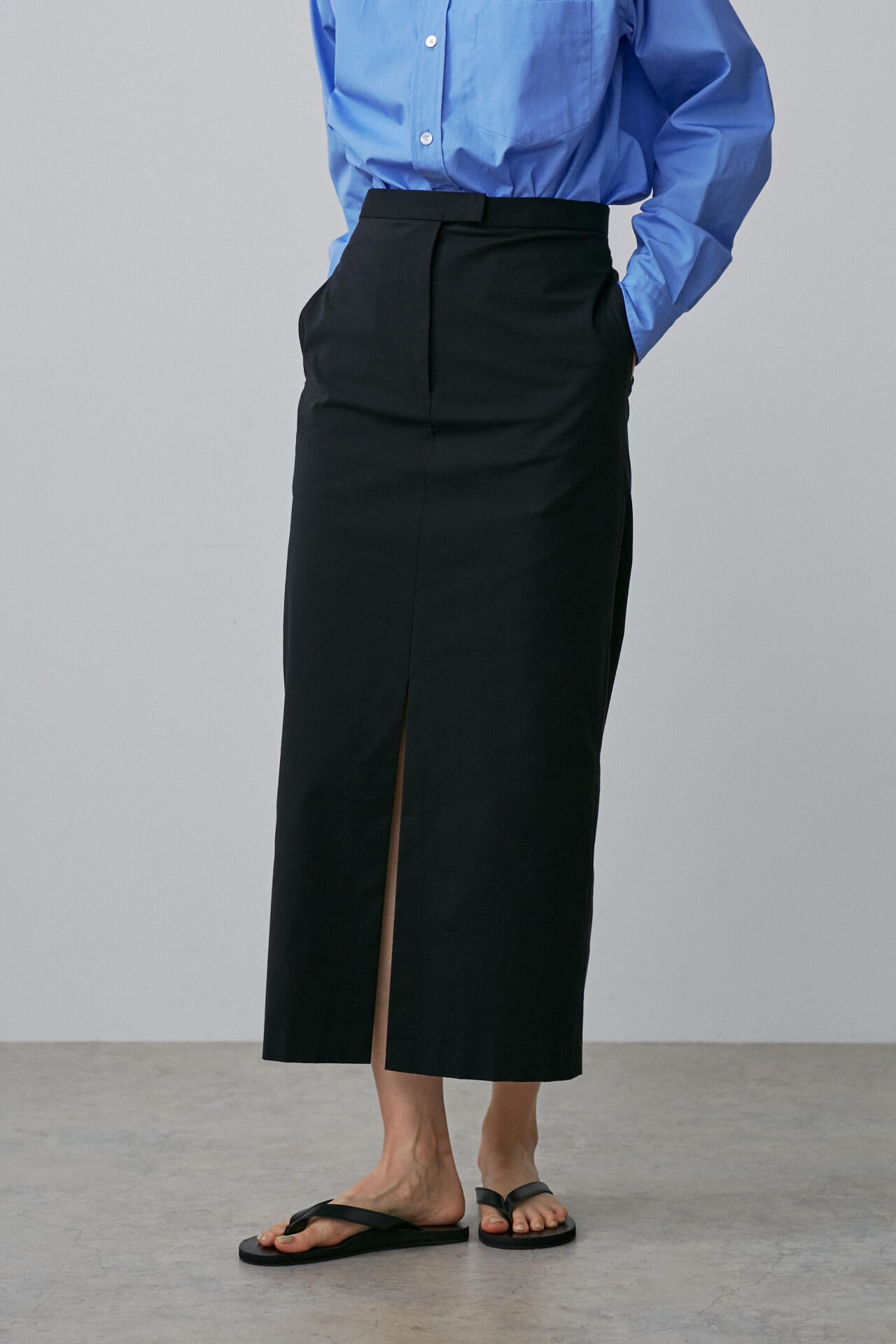 YLEVE / COTTON NYLON STRETCH WEATHER SKIRT