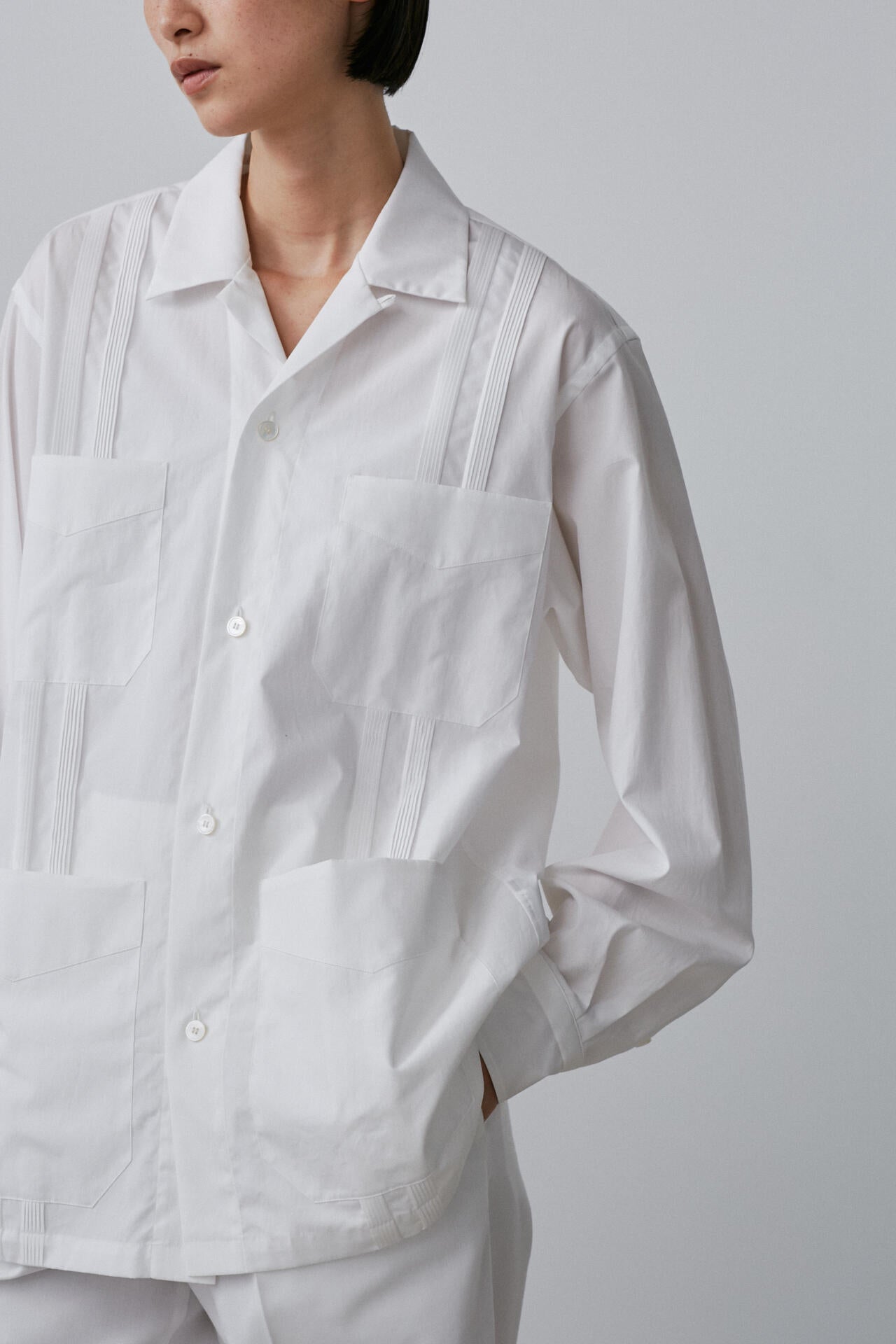 BOURRIENNE × YLEVE / COTTON TYPEWRITER CUBAN SH / WA