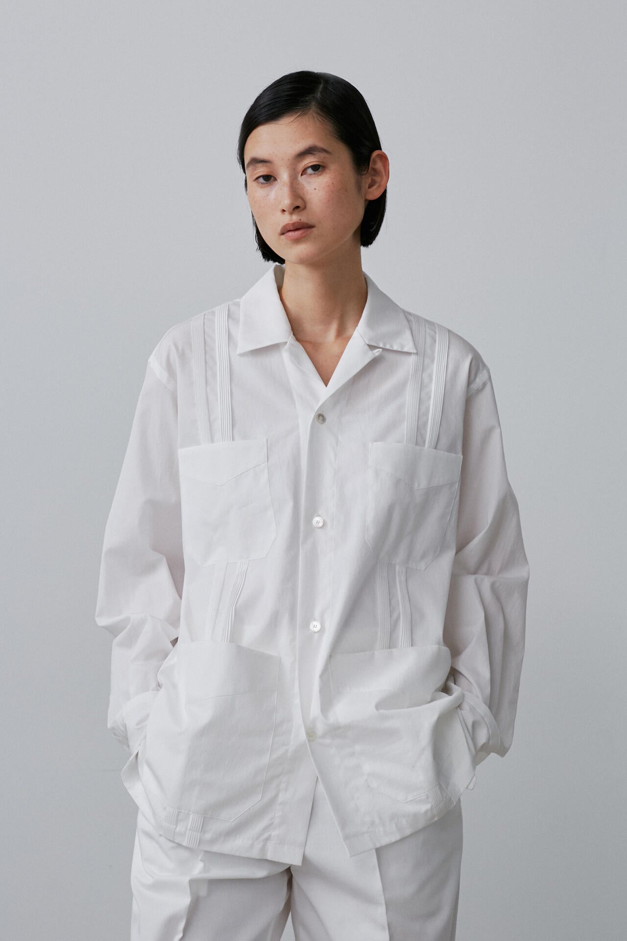 BOURRIENNE × YLEVE / COTTON TYPEWRITER CUBAN SH / WA