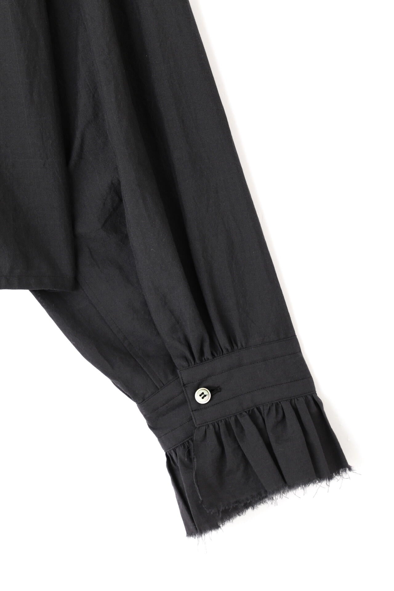 YLEVE / COTTON LAWN RUFFLED BL