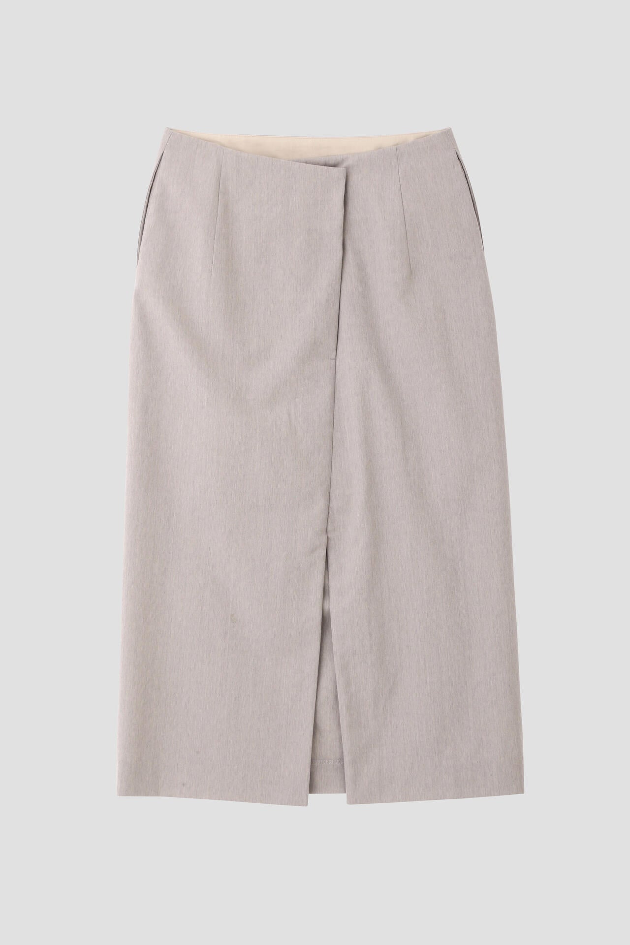 YLEVE / WOOL CHAMBRAY SKIRT