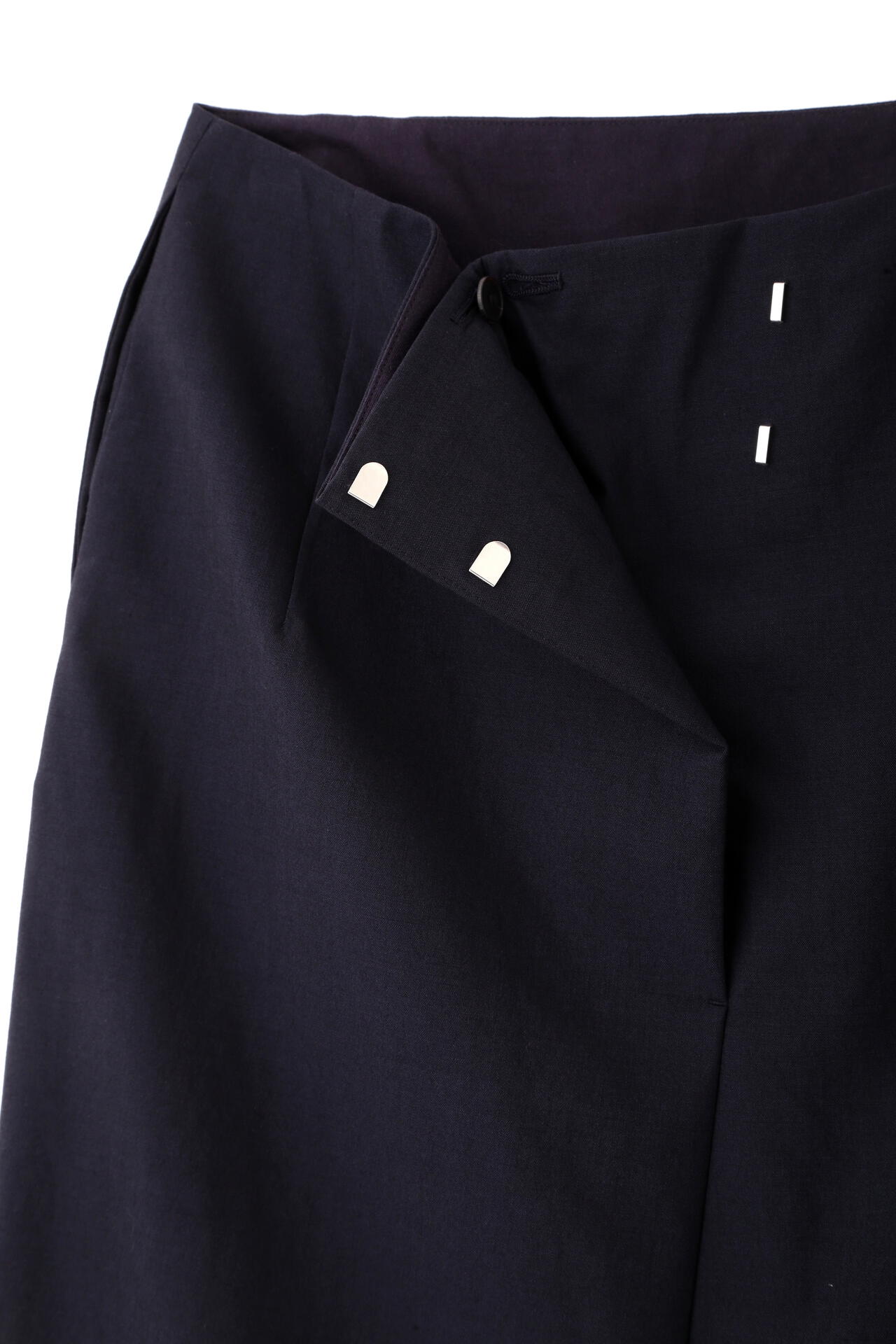 YLEVE / WOOL CHAMBRAY SKIRT