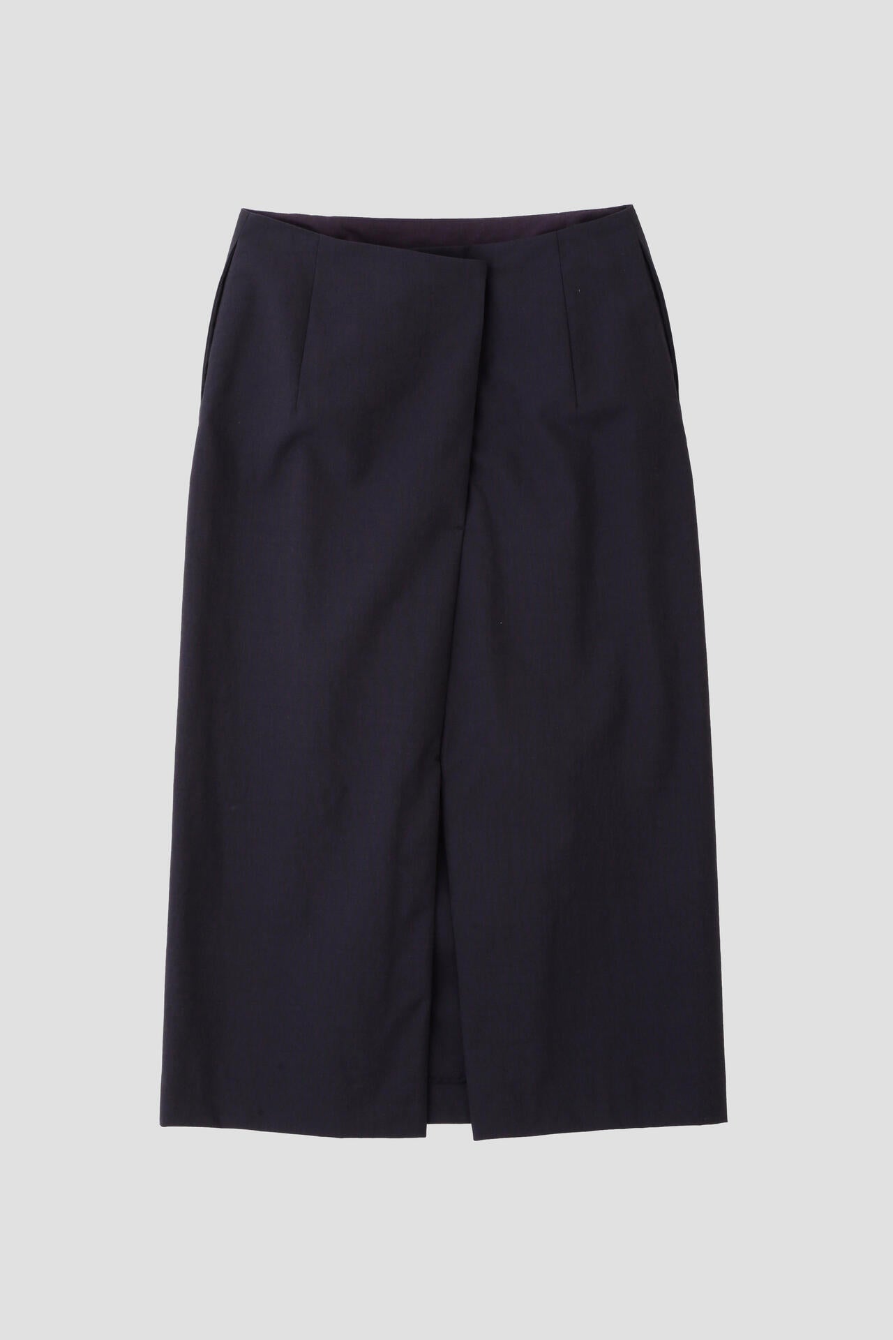 YLEVE / WOOL CHAMBRAY SKIRT