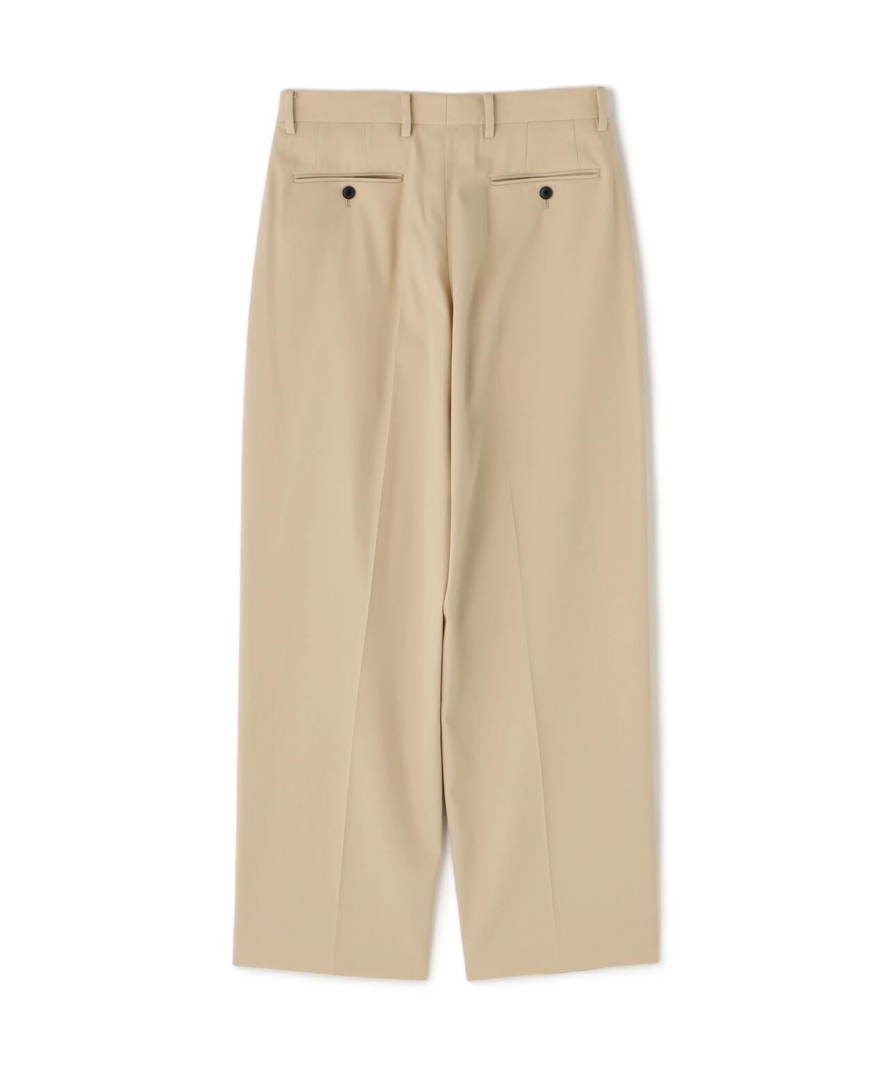 YLEVE / HIGH TWISTED COTTON GABA TROUSERS