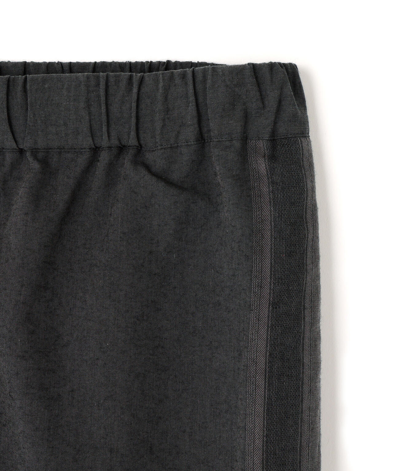 YLEVE / DOBBY STRIPE CHAMBRAY EASY TROUSERS WOEMN