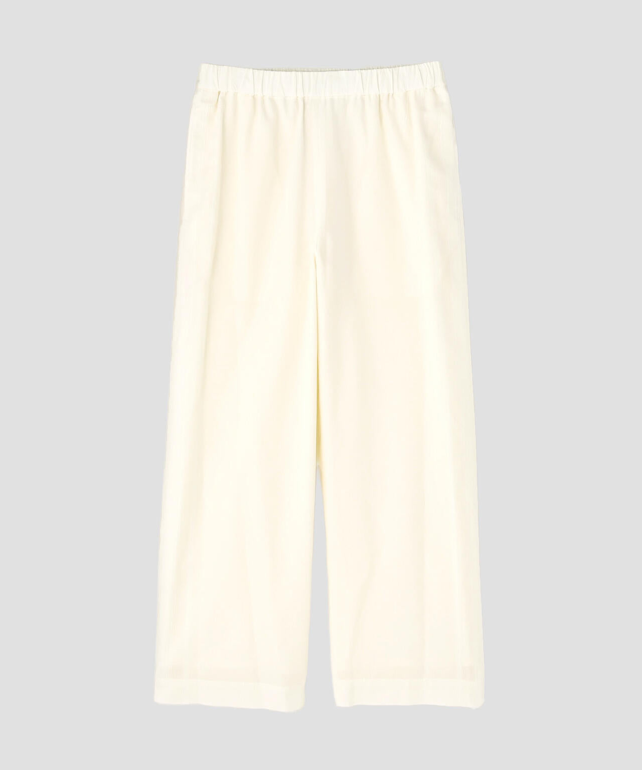 YLEVE / DOBBY STRIPE CHAMBRAY EASY TROUSERS WOEMN