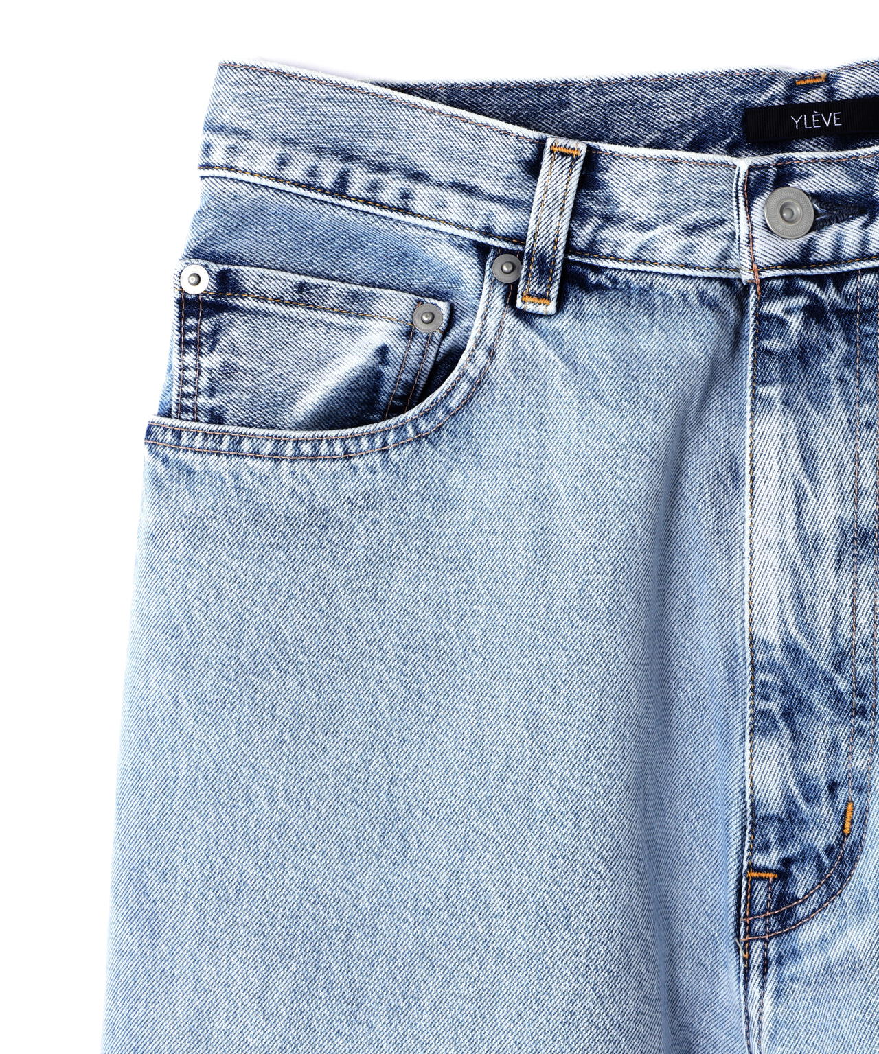 YLEVE / 13.5oz DENIM BAGGY FADE