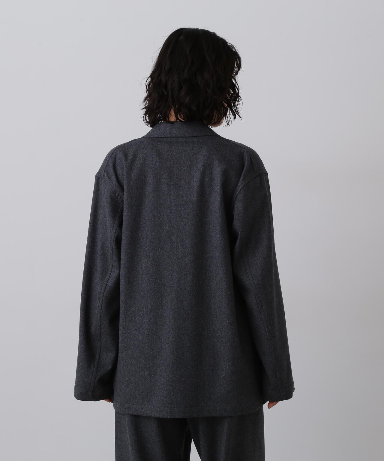 YLEVE / SUPER120's WOOL FLANNEL JACKET