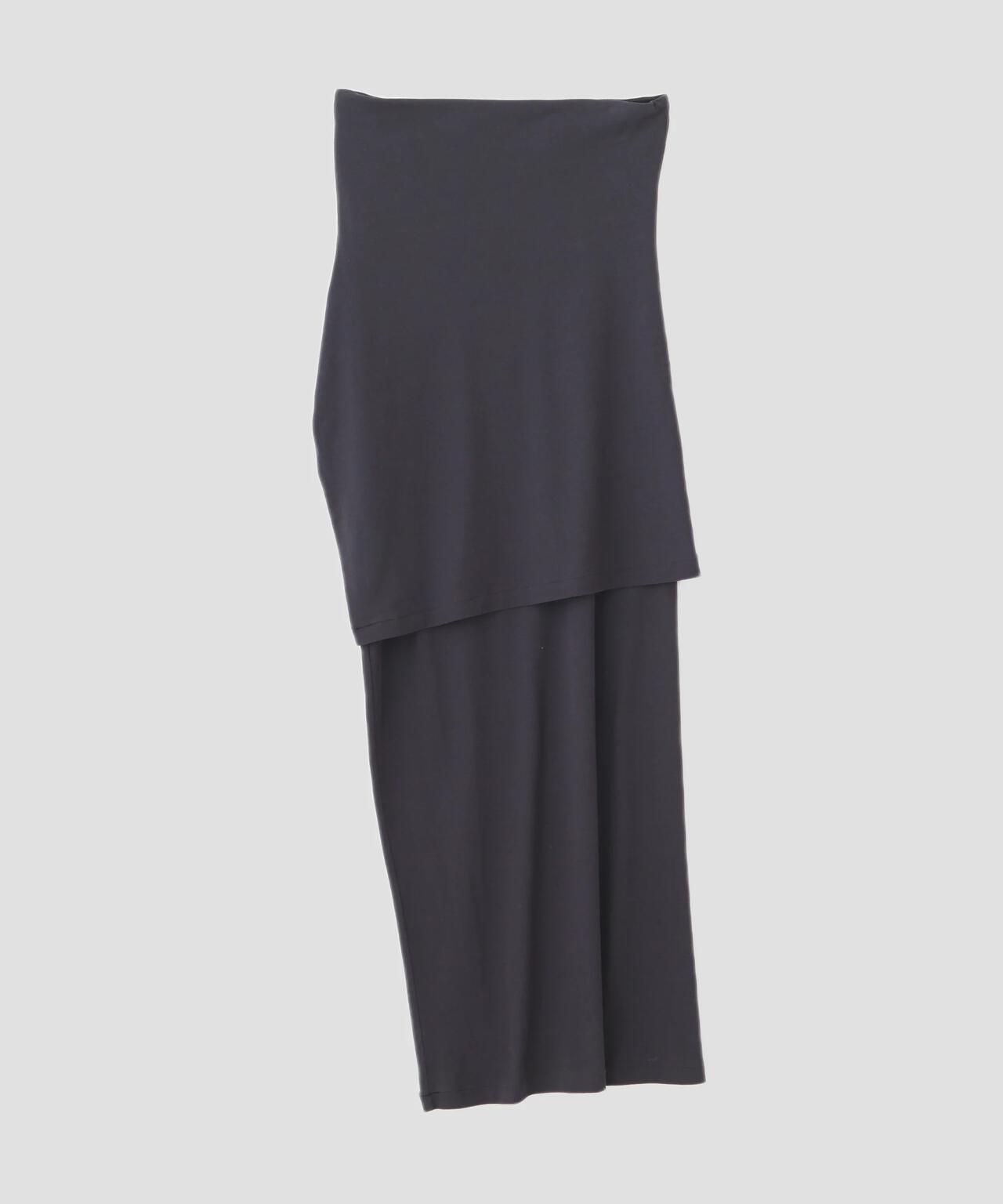 YLEVE / 80/2 HIGH-TWISTED GAUZE BARE JERSEY ONE PIECE SKIRT