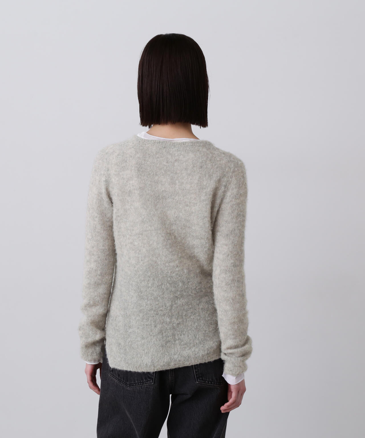 YLEVE / FAIRY ALPACA KNIT HENLY NECK