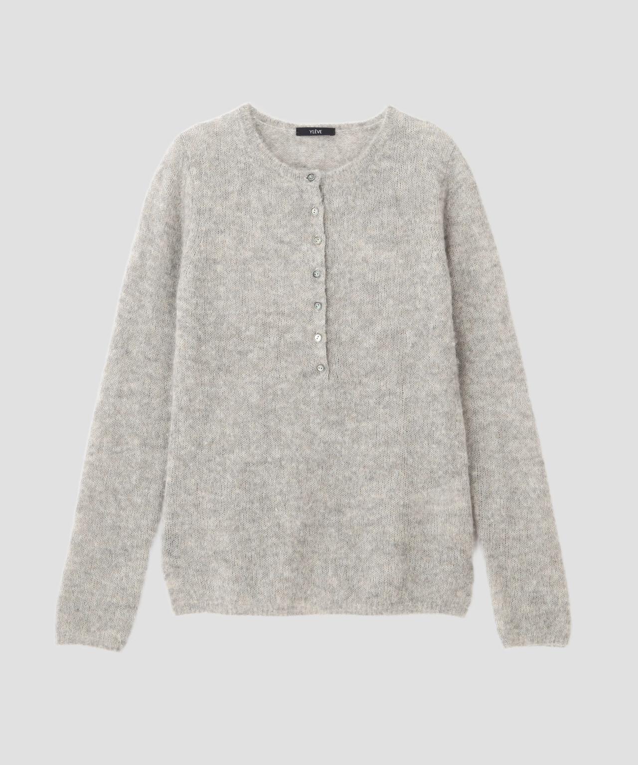 YLEVE / FAIRY ALPACA KNIT HENLY NECK