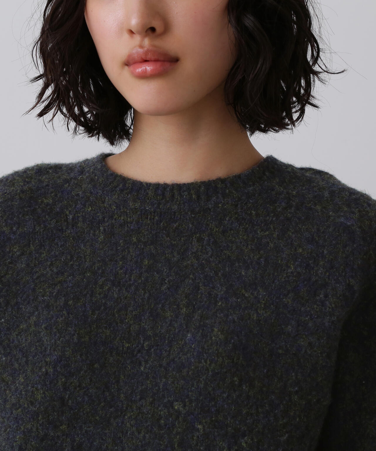 YLEVE / ITARIAN MERINO WOOL MELANGE KNIT PULL OVER