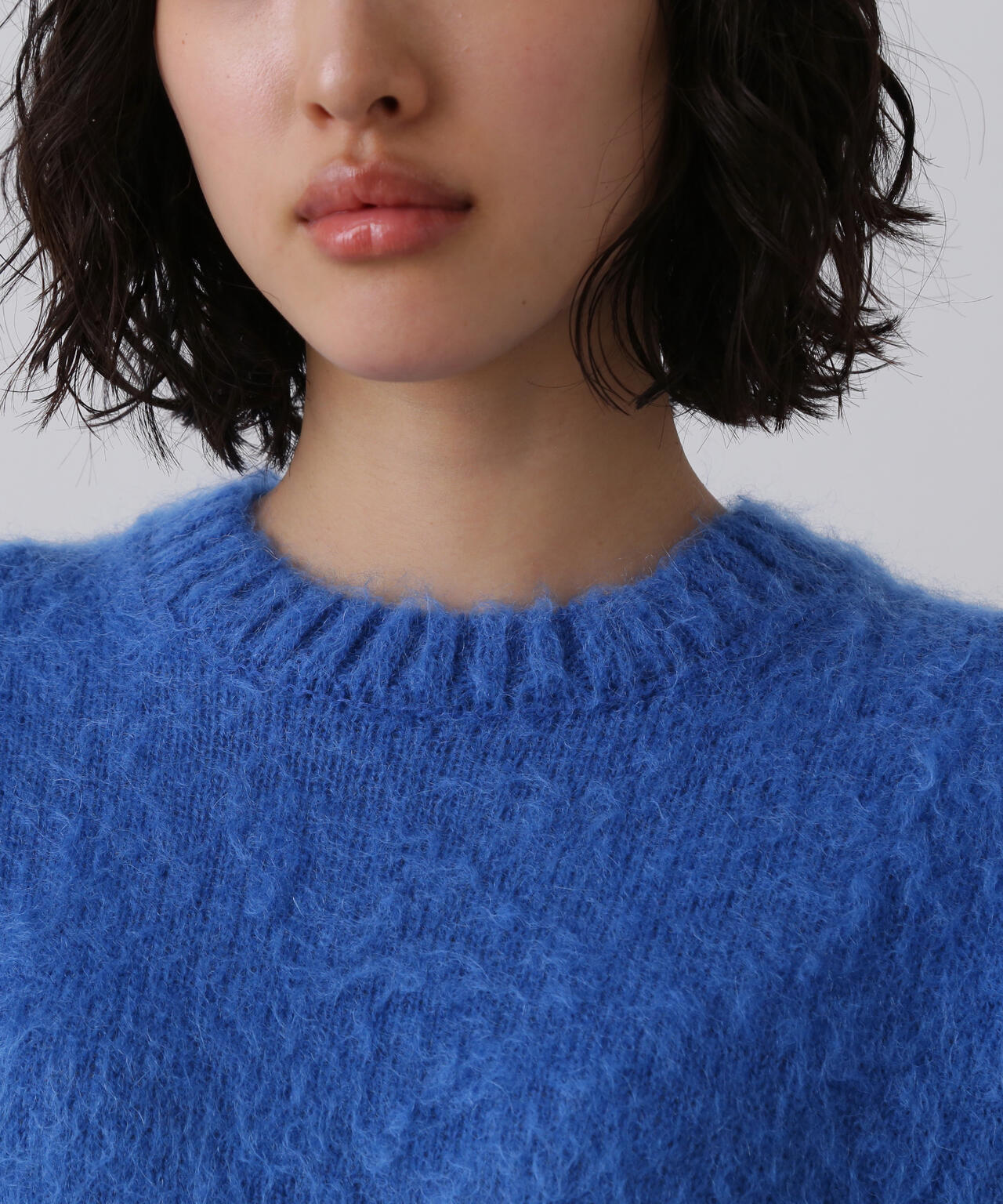 YLEVE / MOHAIR NAPPING KNIT PULL OVER