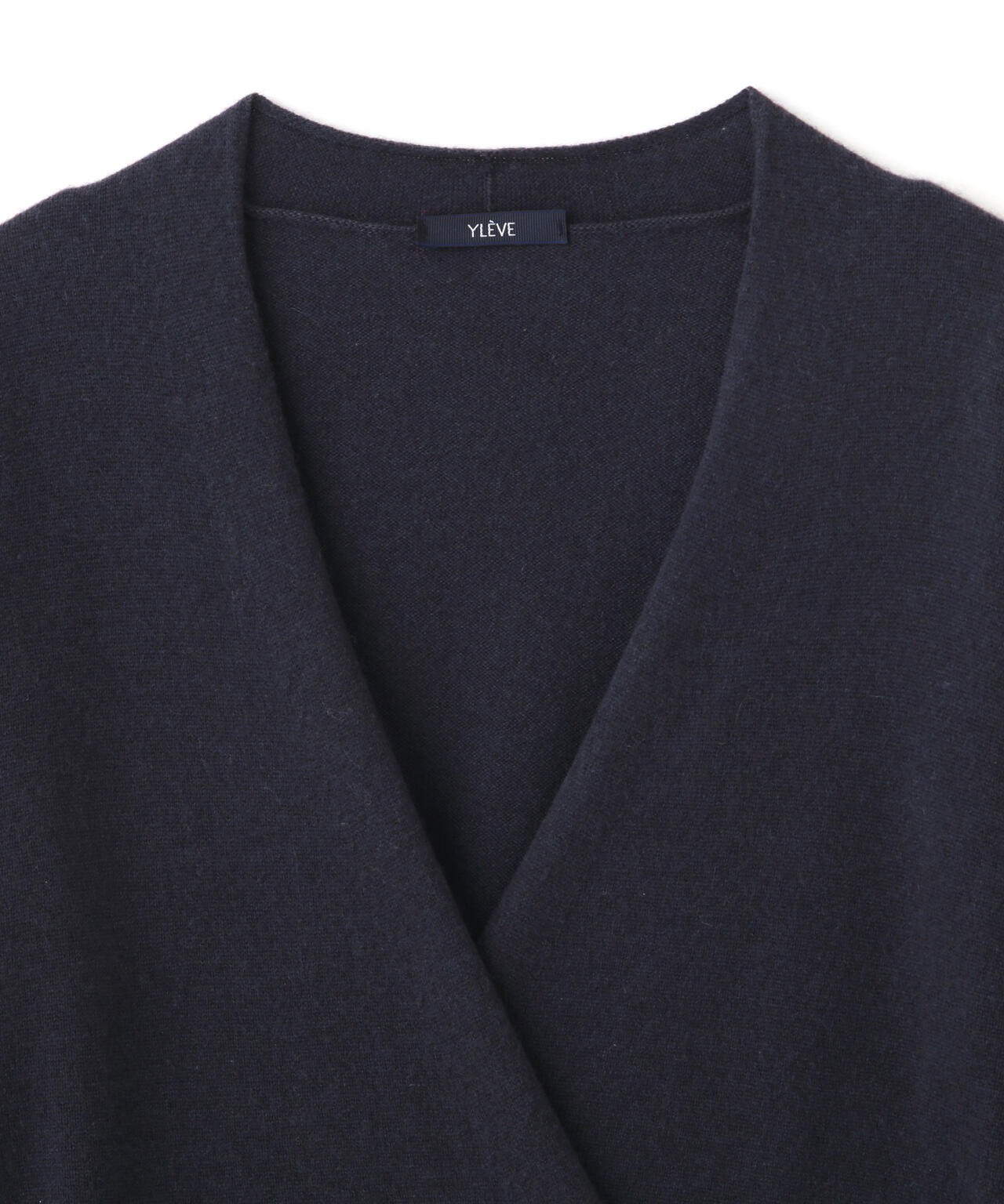 YLEVE / CASHMERE KNIT WRAP CARDIGAN