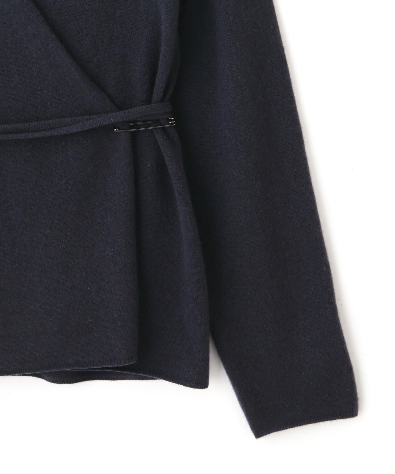 YLEVE / CASHMERE KNIT WRAP CARDIGAN