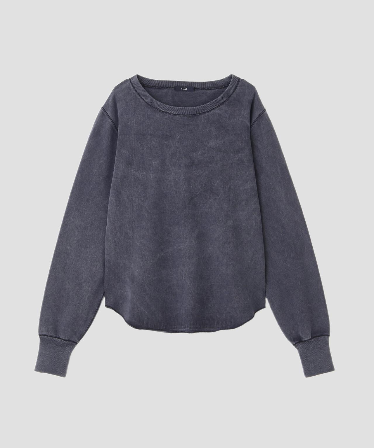 YLEVE / OPEN END COTTON PIGMENT DYE LONG SLEEVE T‐SHIRT