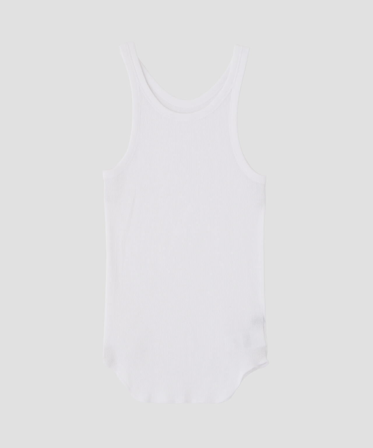 YLEVE / ORGANIC COTTON LOOP-WHEELED RIB TANK TOP