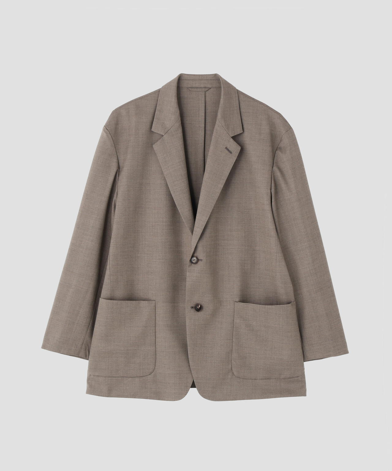 YLEVE / SUPER120'S CHAMBRAY WOOL JACKET