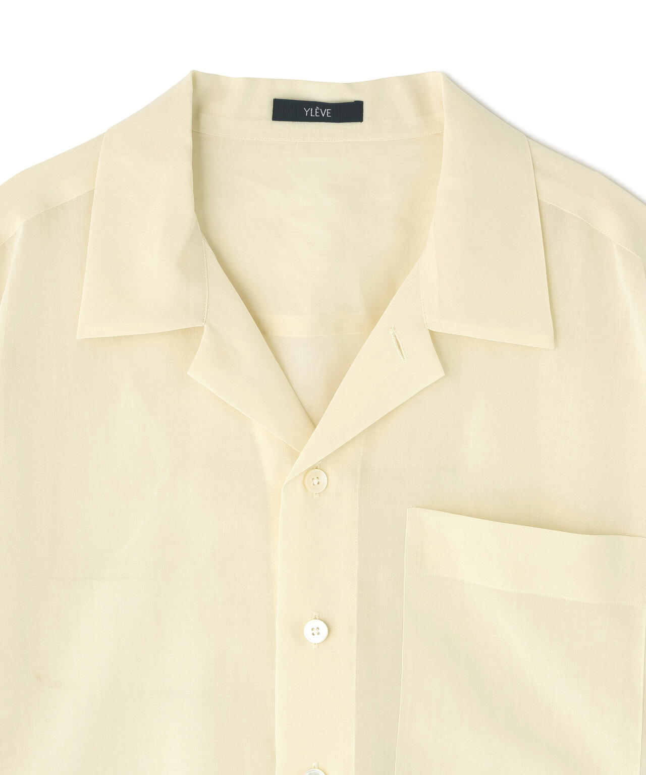 YLEVE / COTTON VOILE LAWN SHORT SLEEVE SHIRT