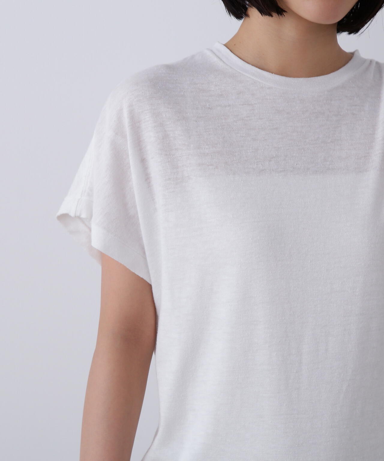 YLEVE / TETRON COTTON SLUB YARN JERSEY SLEEVELESS PULLOVER