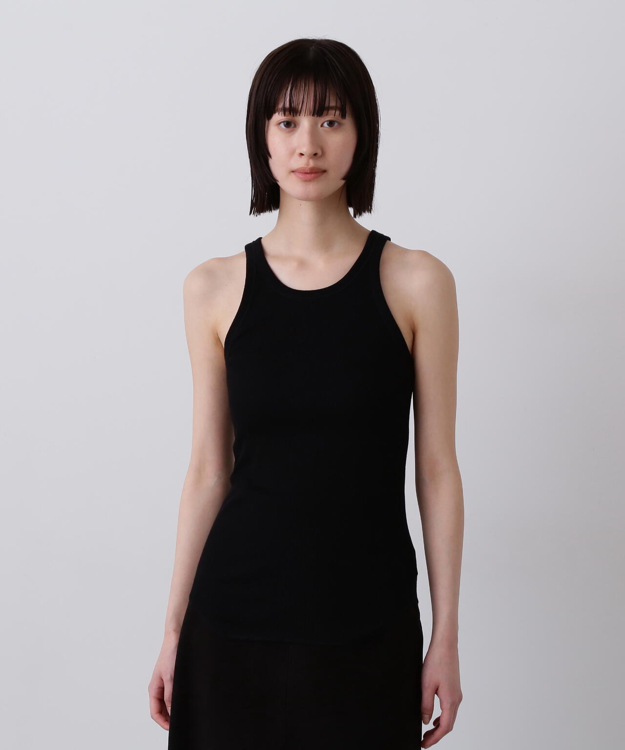 YLEVE / ORGANIC COTTON LOOP-WHEELED RIB TANK TOP