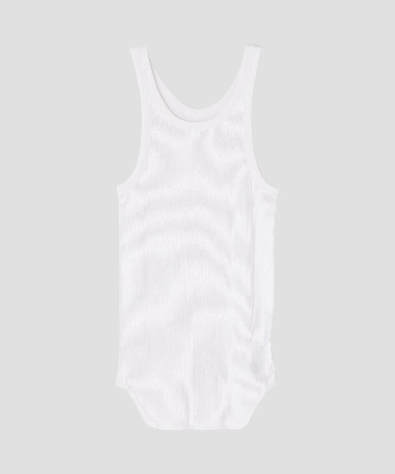 YLEVE / ORGANIC COTTON LOOP-WHEELED RIB TANK TOP