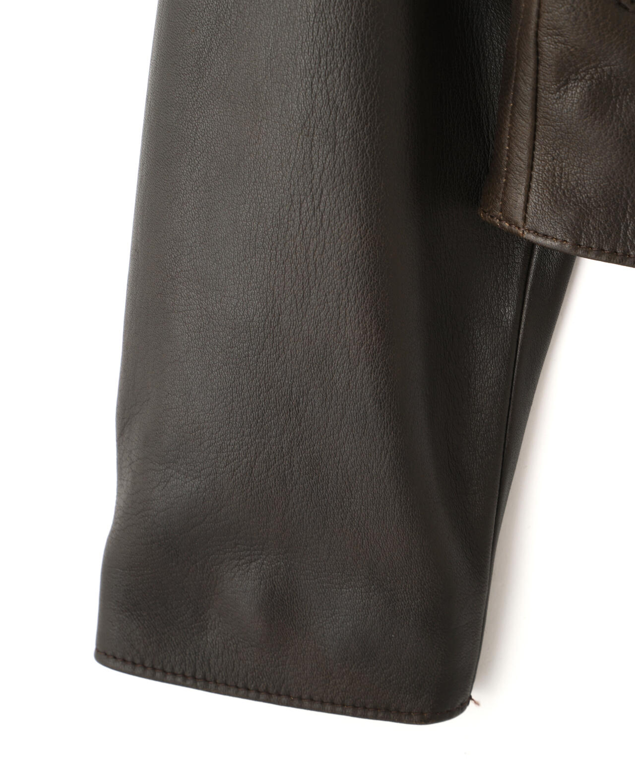 YLEVE / SHEEP AVIATOR LEATHER JACKET