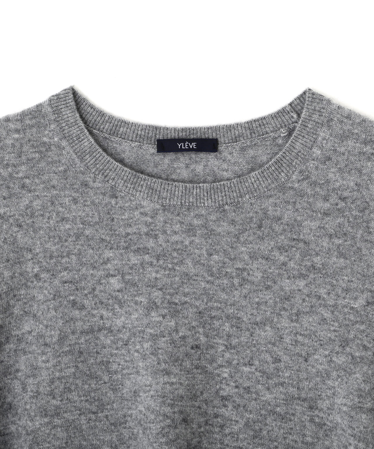 YLEVE / WOOL CASHMERE SCARF KNIT PULLOVER