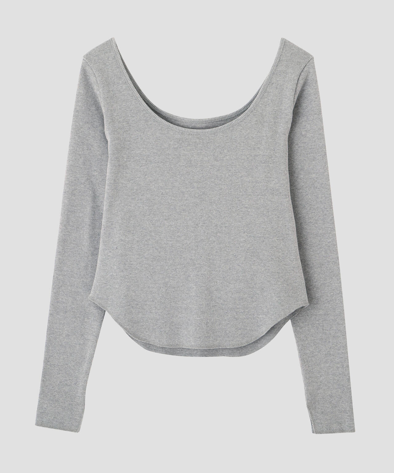 YLEVE / COTTON RIB LONG-SLEEVE T