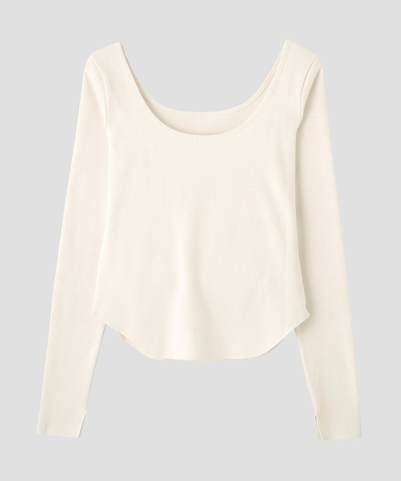 YLEVE / COTTON RIB LONG-SLEEVE T