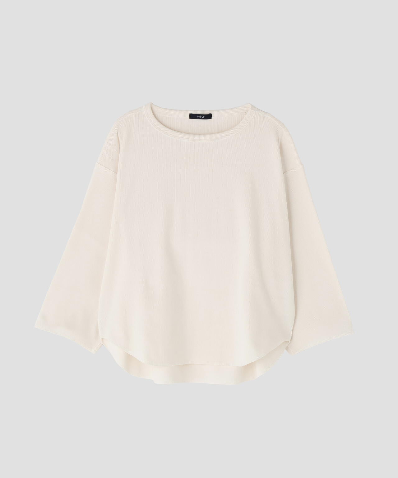 YLEVE / COTTON RIB PULLOVER