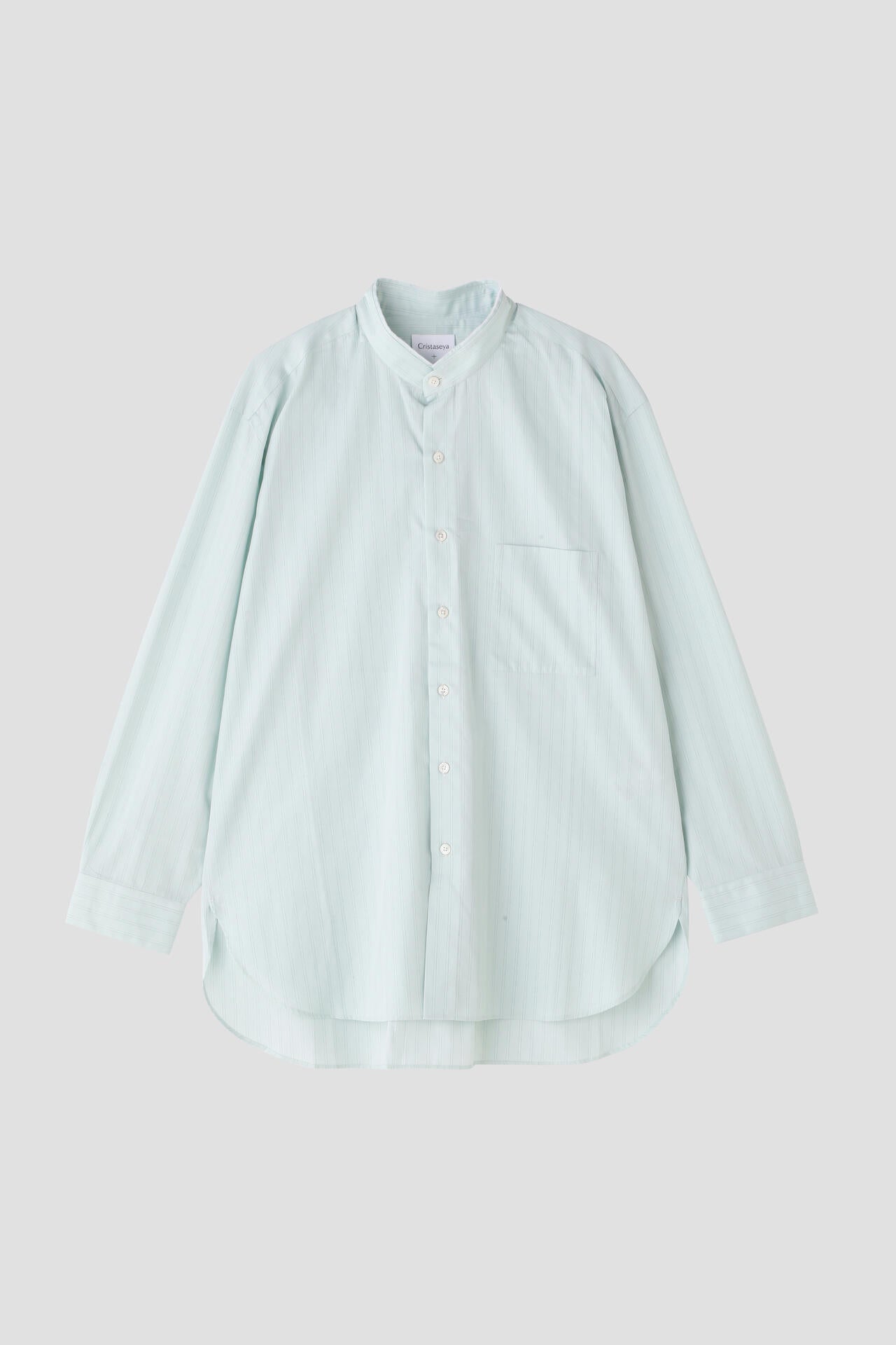 Cristaseya / HANDMADE MAO SHIRT WITH FRINGED COLLAR
