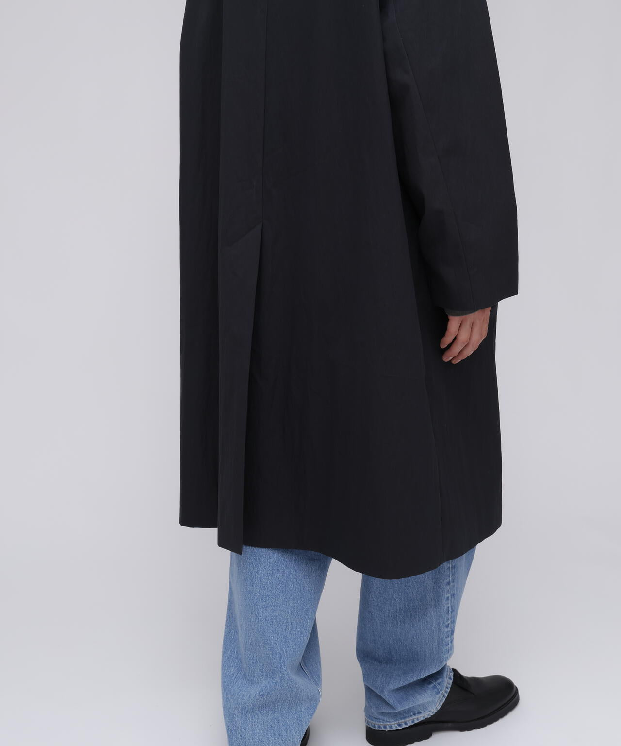 STUDIO NICHOLSON / WASHED WEATHER CLOTH TRENCH COAT