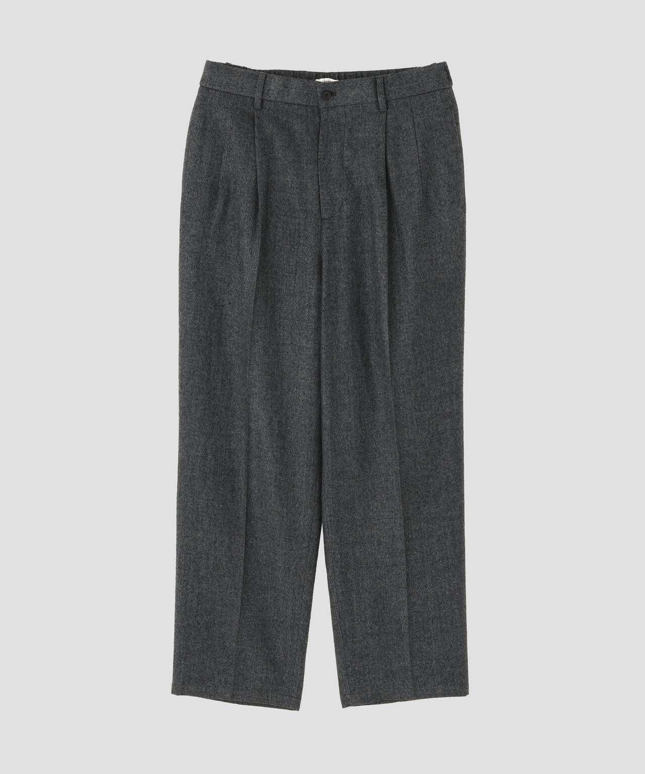 ATON / LINEN WOOL TWILL LOOSE FIT PANTS