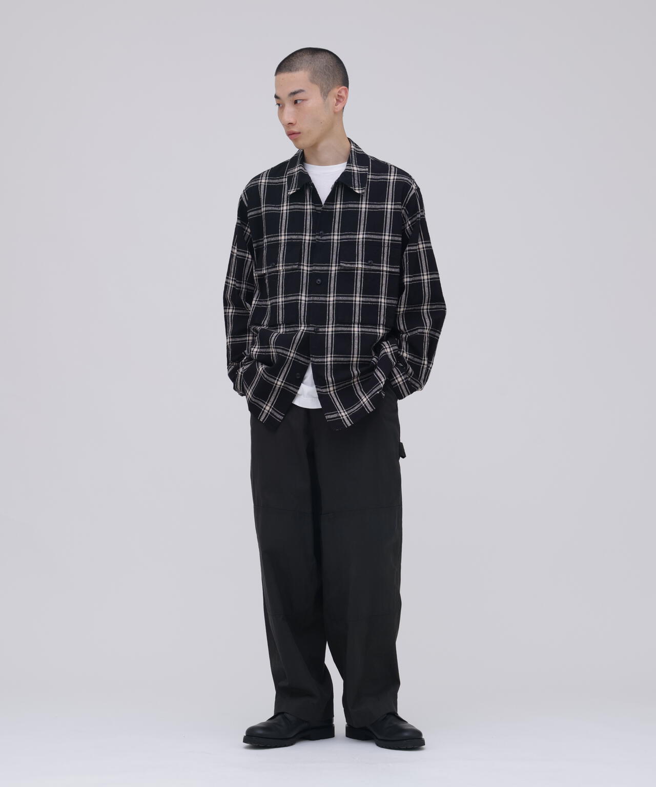 blurhms / COTTON SERGE WORK PANTS
