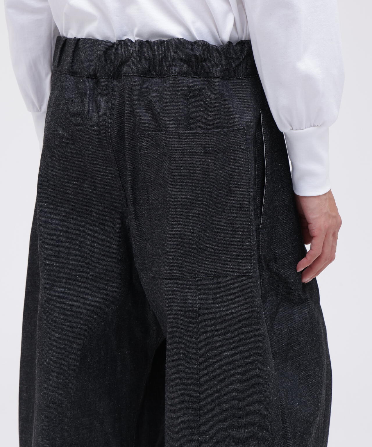 sageNATION / BOX PLEAT TROUSER DENIM