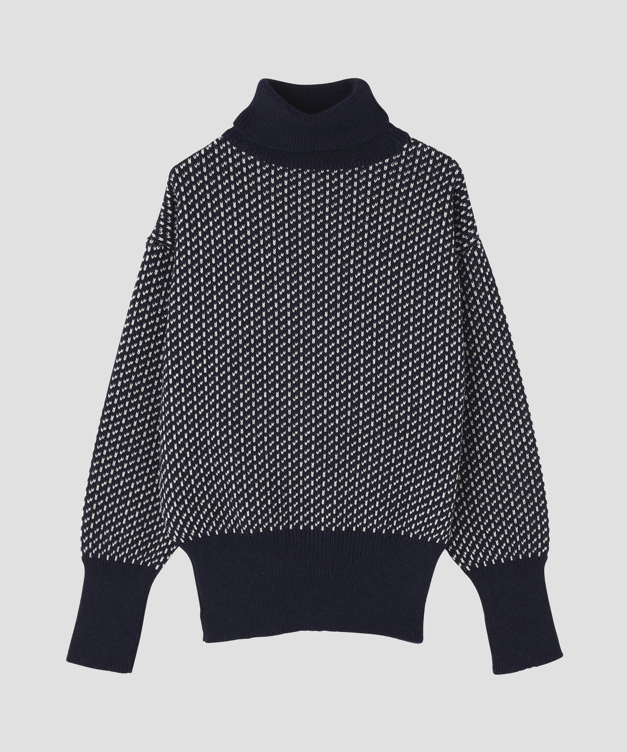 MILLER RAYNER / Roll neck nordic pattern sweater