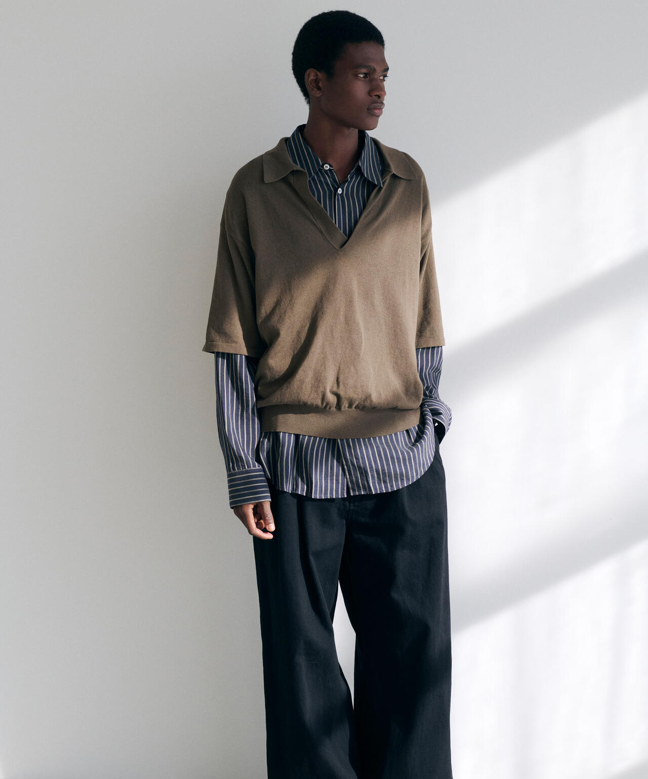 IRENISA / TWO TUCKS BUGGY PANTS