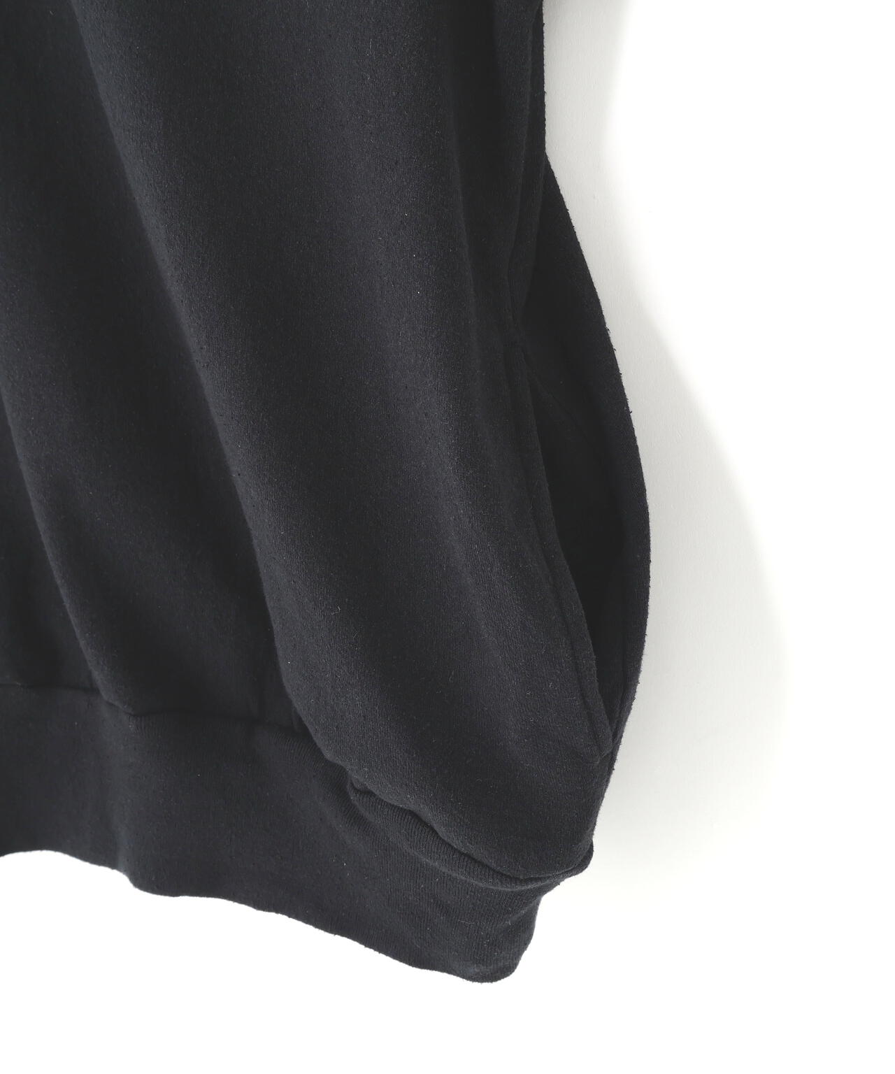 blurhms / COTTON SILK NEP HARF-ZIP PULLOVER